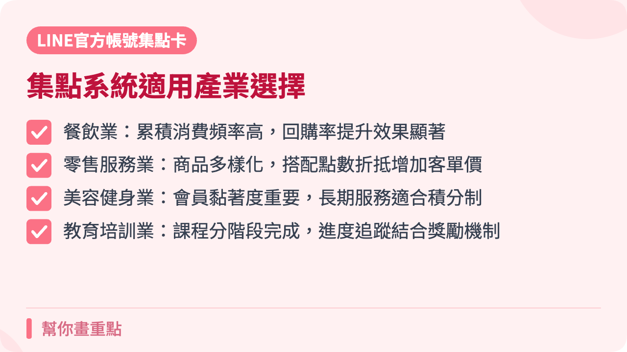進階會員集點系統適合哪些產業?2026 選擇建議